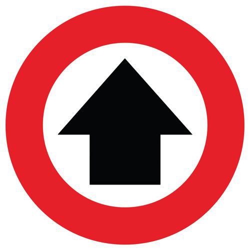 Marquage De Distance Sociale - Rouge Flèche Directionnelle