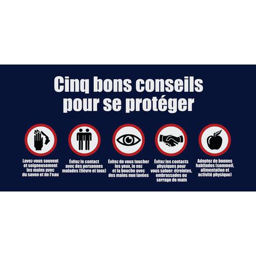 Tapis Imperial Imprimé Cinq Bons Conseils Pour..bleu120x240