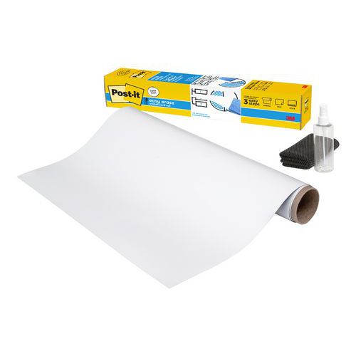 Post-it 1 Tableau Blanc En Rouleau Post-it Easy Erase Whiteboard - Post-it