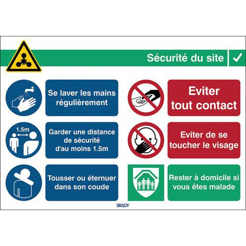 Panneau De Sécurité Covid-19 Informations Générales