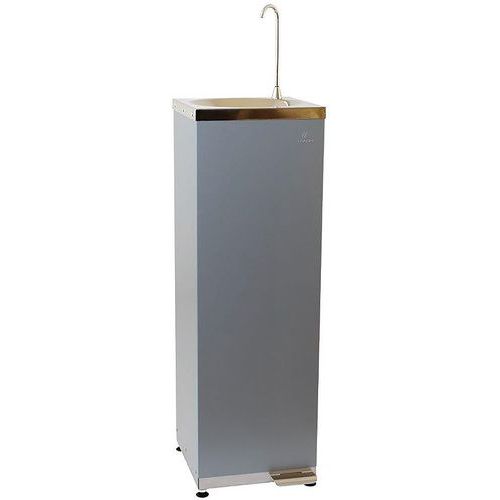 Edafim - Fontaine à pédale EDA 45 Grise - 1260mm Hauteur - Éco-responsable & Recyclable
