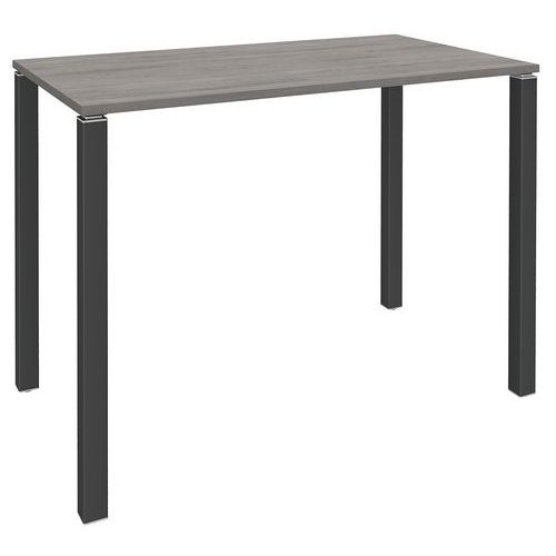 Table Lounge 4 Pieds L120 X P80 X H105 Chêne Gris/carbone