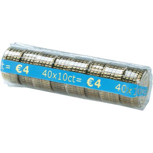 Étui à Monnaie En Pet - Pièces 010 Euro 40 Pcs/tube