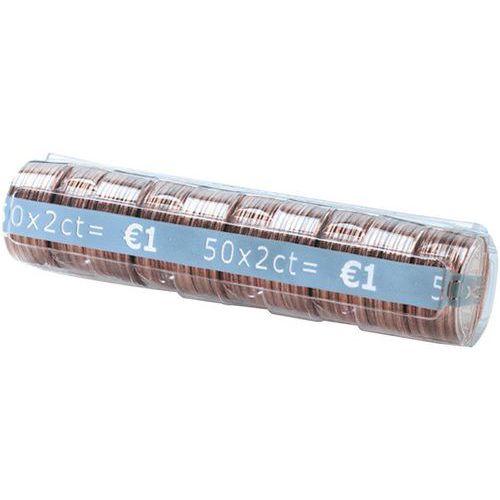 Étui à Monnaie En Pet - Pièces 002 Euro 50 Pcs/tube