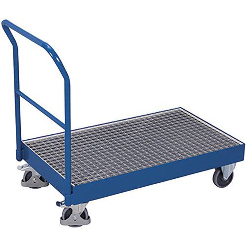 Chariot à Dossier Tubulaire Avec Bac De Rétention