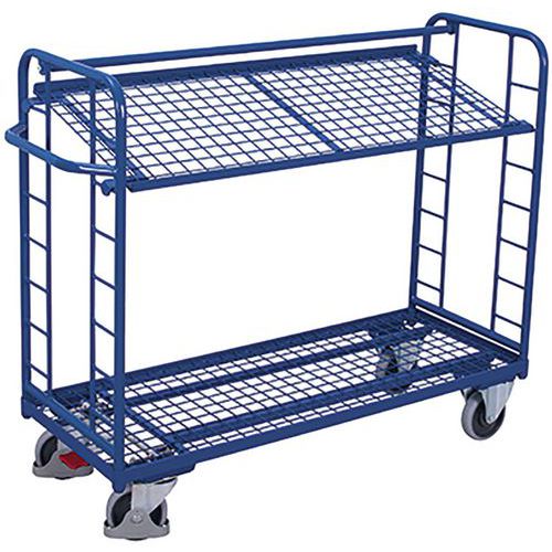 Chariot Avec 2 Étagères Grillagées / Sw-640.223