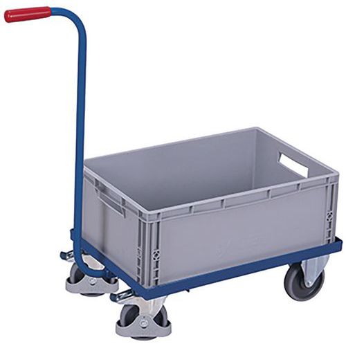 Chariot Col De Cygne Avec 1 Bac Plastique / Sw-450.806