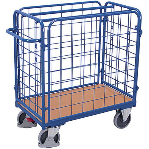 Chariot Grillagé Bas Pour Colis Avec 4 Parois / Sw-500.420