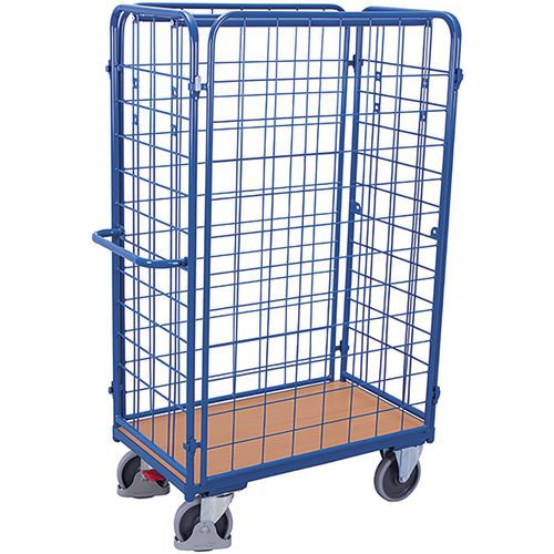 Chariot Grillagé Haut Pour Colis Avec 4 Parois / Sw-700.403