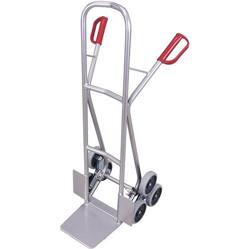 Diable Escaliers Aluminium Avec 2 Roues En Étoiles