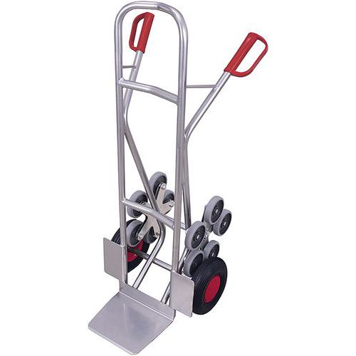 Diable Escaliers Aluminium Avec 2 Roues En Étoiles