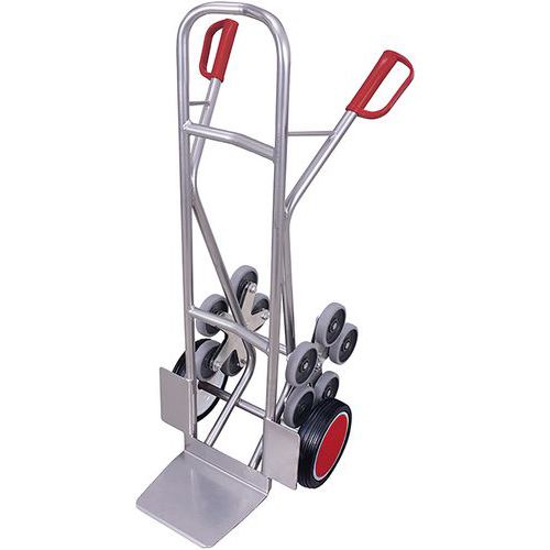 Diable Escaliers Aluminium Avec 2 Roues En Étoiles