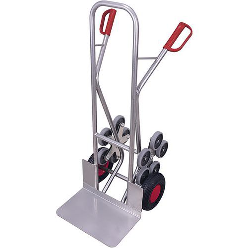 Diable Escaliers Aluminium Avec 2 Roues En Étoiles