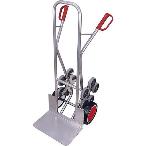 Diable Escaliers Aluminium Avec 2 Roues En Étoiles