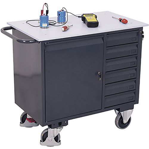 Ã‰tabli Mobile Esd Avec 6 Tiroirs / Sw-985.021