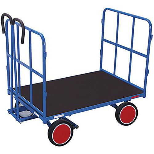 Remorque Manuelle Avec 2 Ridelles En Tube En Acier