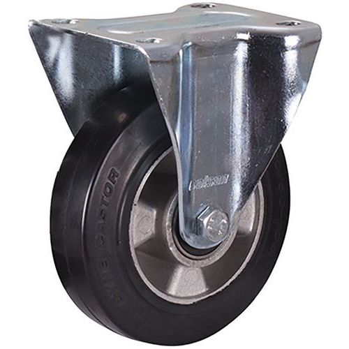 Rôle Fixe En Caoutchouc Élastique Plein 160 X 50 Mm Noir