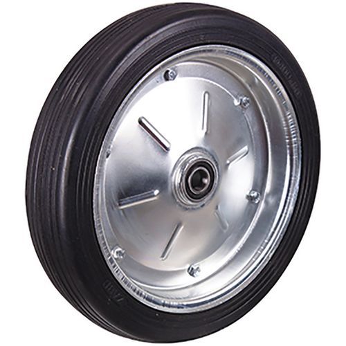 Roue En Caoutchouc Plein 400 X 80 Mm Noir / Ebg-400.000