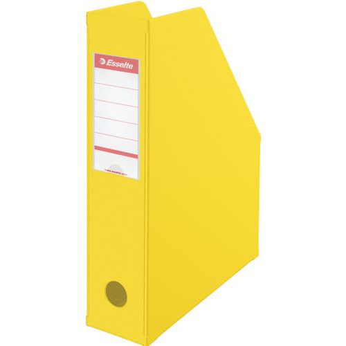 Porte-revues Vivida Pvc. Format : A4. Dos 70 Mm Jaune
