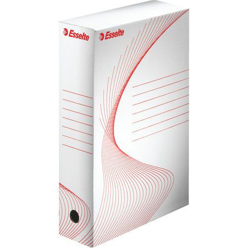 Boîte Archives Standard 80 Mm Montage Manuel En Carton Blanc