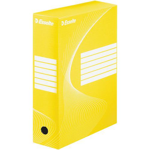Boîte Archives Esselte Boxy Vivida 100 Mm Jaune