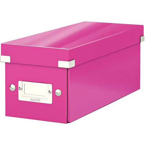 Boîte De Rangement Leitz Click & Store Format Cd Rose