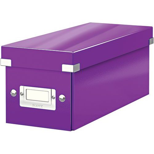 Boîte De Rangement Leitz Click & Store Format Cd Violet