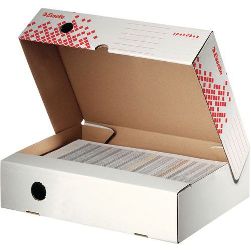 Boîte Transfert Aspect Toile Dos 90mm Noir 345 X X258mm