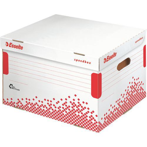 Conteneur Esselte Speedbox Pour Classeurs à Levier Blanc