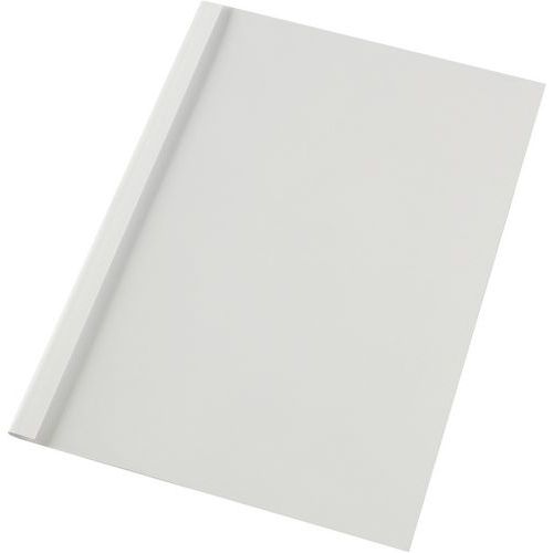 GBC - Couvertures de reliure thermique A4 - 3 mm - Blanc - Lot de 100 - PVC transparent
