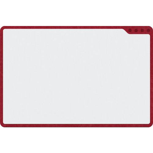 Playroom - Tableau blanc mobile Playboard - 50 cm - Émaillé, Magnétique, Rouge