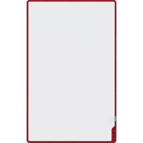 Playroom - Tableau blanc mobile Playboard 118 cm - Magnétique Émaillé Rouge - Idéal Bureau et Salle de Réunion