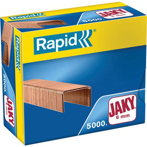 Agrafes Rapid Jaky Cuivrée. Boîte De 5000