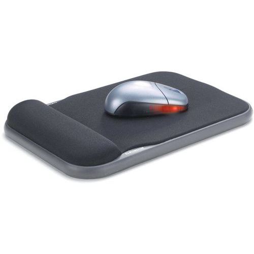 Kensington - Tapis de souris Gel Noir - Repose-poignets Ergonomique - Confort Optimal