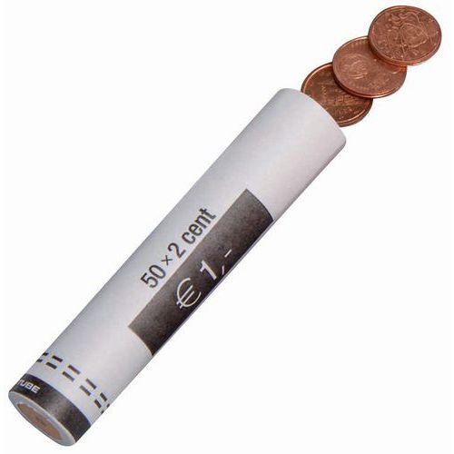 Étui à Monnaie En Papier - Pièces De 002€ 50pcs/tube