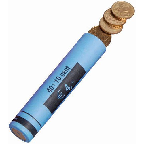 Étui à Monnaie En Papier - Pièces De 010€ 40pcs/tube