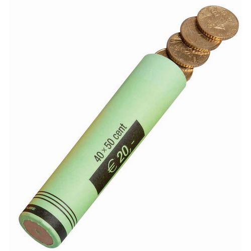 Étui à Monnaie En Papier - Pièces De 050€ 40pcs/tube