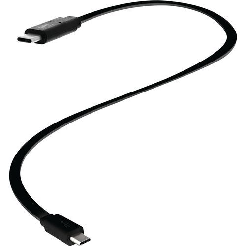 TNB - Câble USB-C vers USB-C 30 cm Noir - Emballage Recyclable - Garantie 2 ans