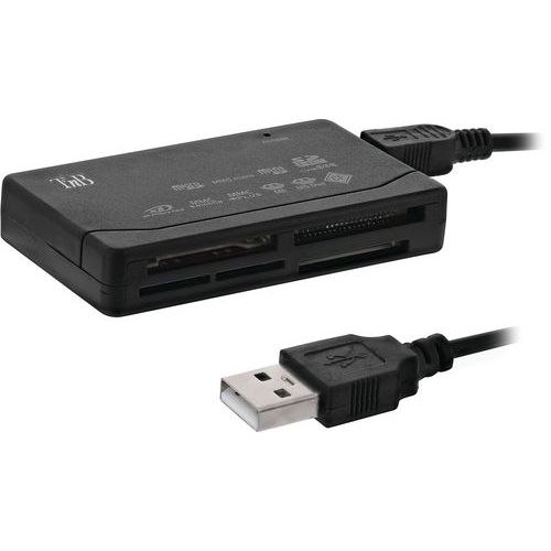 TNB - Lecteur de cartes mémoire USB 2.0 Universel - Sécurisation Données & Télétravail - Emballage Recyclable