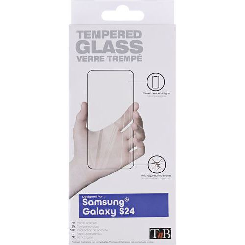 TNB - Protection Écran Verre Trempé Samsung Galaxy S24 - Transparent - Haute Résistance - Garantie 2 Ans