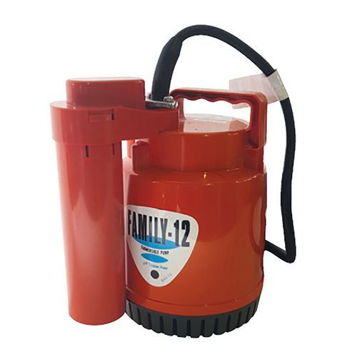 Tsurumi - Pompe serpillère Family12 avec sonde - 83 L/min, 6m refoulement, 230V - Légère et performante