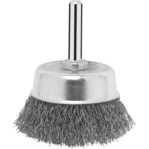 Bosch - Brosse boisseau 70mm acier 0,3mm - Finition, décapage, dépolissage - Grain fin