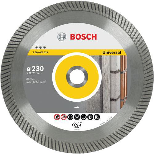 Bosch 1 Disques à Tronçonner Diamantés Best For Universal Turbo
