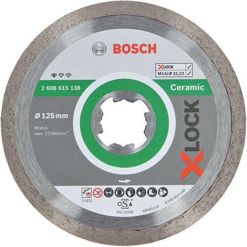 Bosch 1 Disques à Tronçonner Diamantés X-lock Standard For Ceramic - Bosch