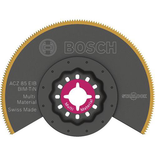 Lame Bimétal-TiN pour scie segment Starlock ACZ 85 EIB diver matériaux Lame Bimétal-TiN pour scie segment Starlock ACZ 85 EIB diver matériaux