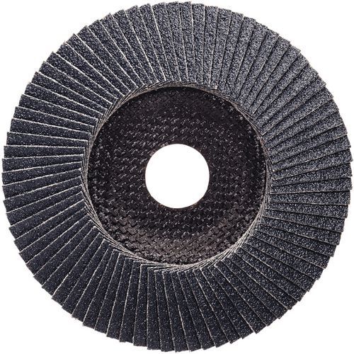 Bosch 10 Plateau à Lamelles X551 Pour Métaux Diamètre 125 Mm, Grain 40, Coudé