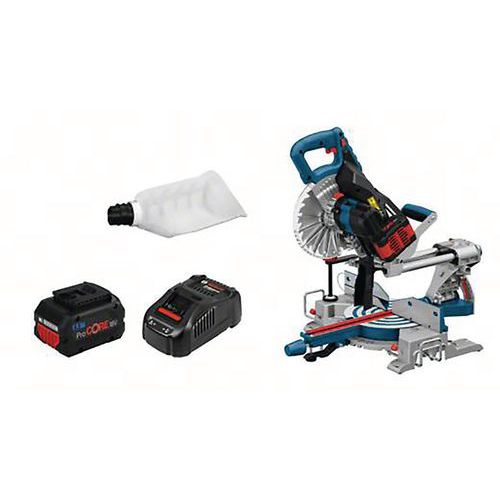 Scie à onglets GCM 18v-216 2xprocore18v 8.0 , chargeur GAL 1880 Cv Scie à onglets GCM 18v-216 2xprocore18v 8.0 , chargeur GAL 1880 Cv