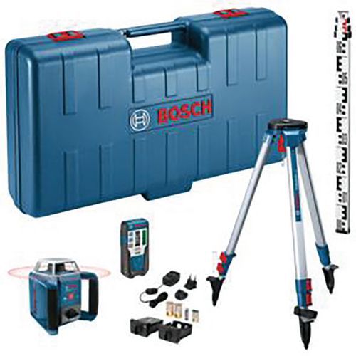 Laser rotatif GRL 400 h en coffret avec mire avec trépied Laser rotatif GRL 400 h en coffret avec mire avec trépied