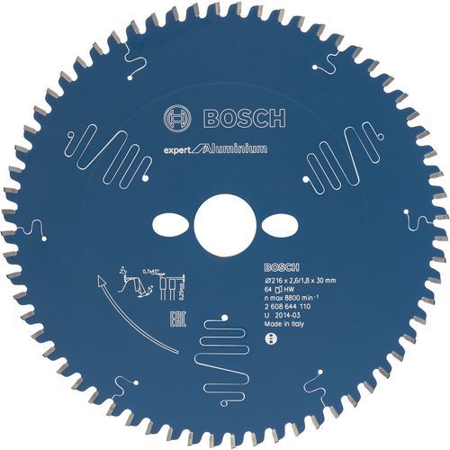 BOSCH Lame de scie circulaire Expert pour l'aluminium. 190 x 2,6 mm. 58 - 