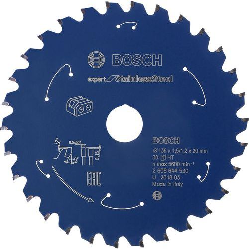 Bosch 1 Lames De Scies Circulaires Pour Scies Circulaires à Métaux Sans Fil